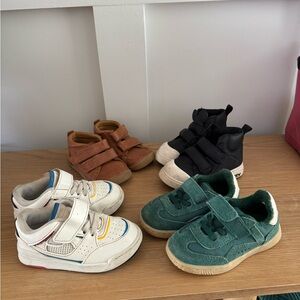 Zara Kids Sneakers Set - White, Black, Green, Brown